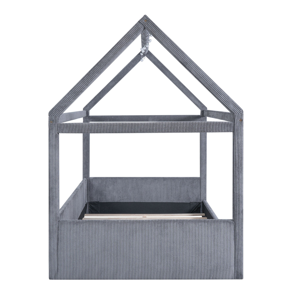 Upholstered House Style Daybed With LED Light Strips