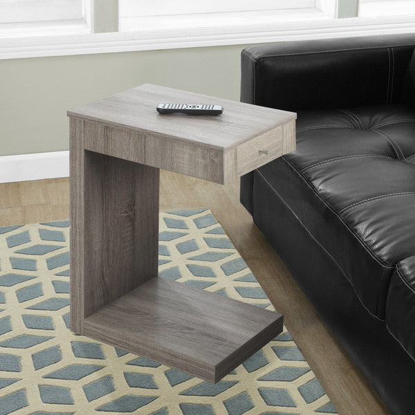 Accent Table, C - Shaped Contemporary & Modern - Taupe - Best Buy Furniture