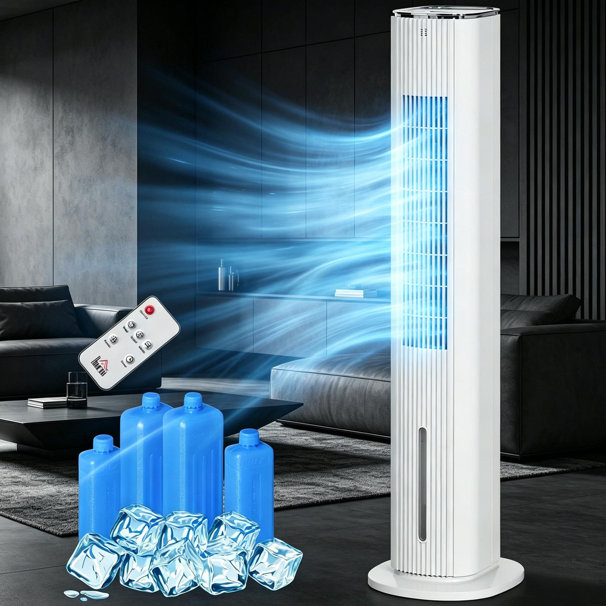 42" White Air Cooler