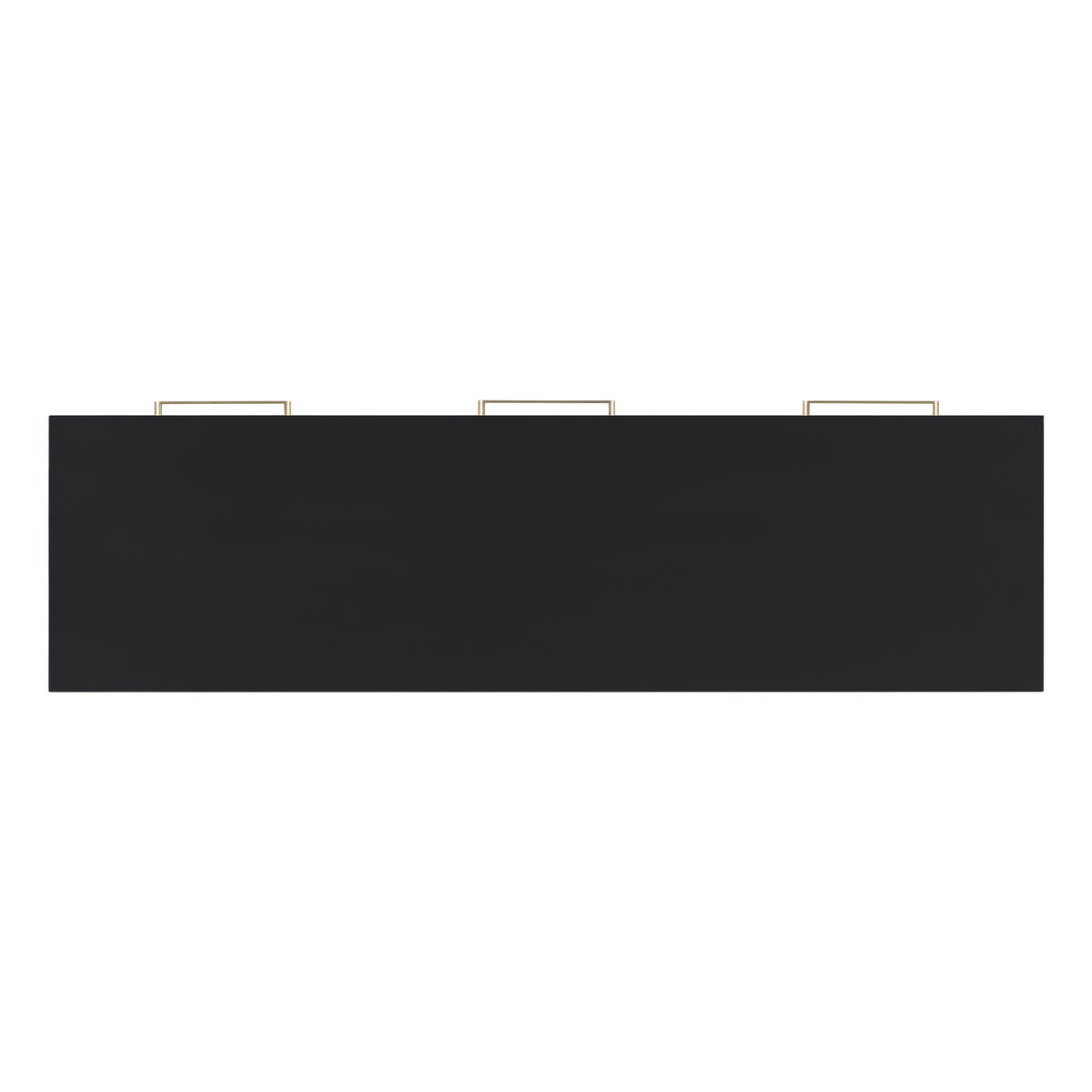 Elegant Console Table with Three Drawers - Black or Antique Gray