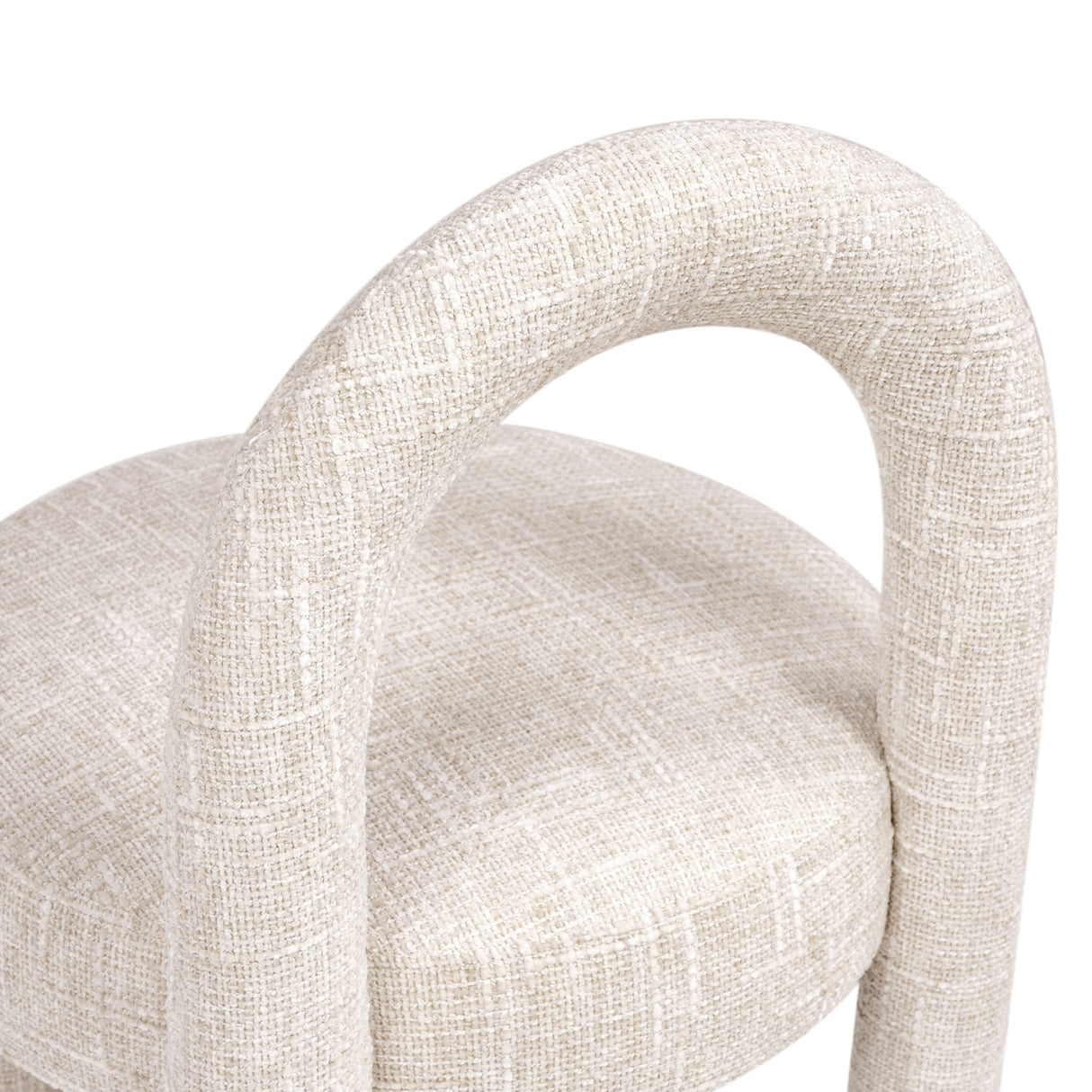 Penny Round Arched Fully Upholstered Dining Side Chair, Set of 2