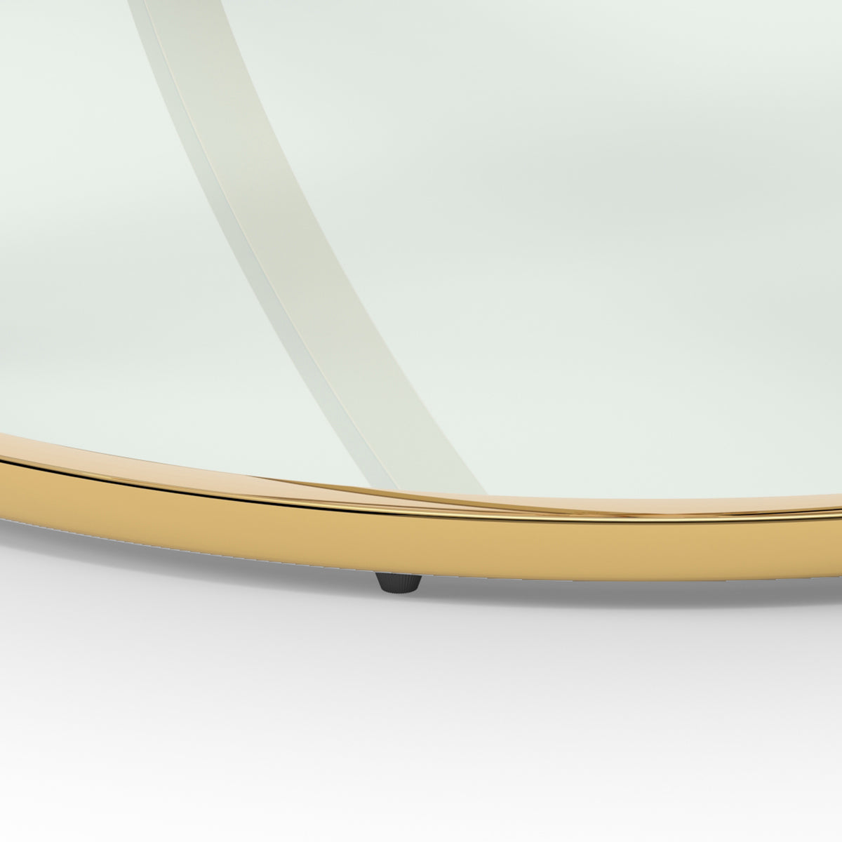 31.50'' Modern Glass Coffee Table with 2 Tiers