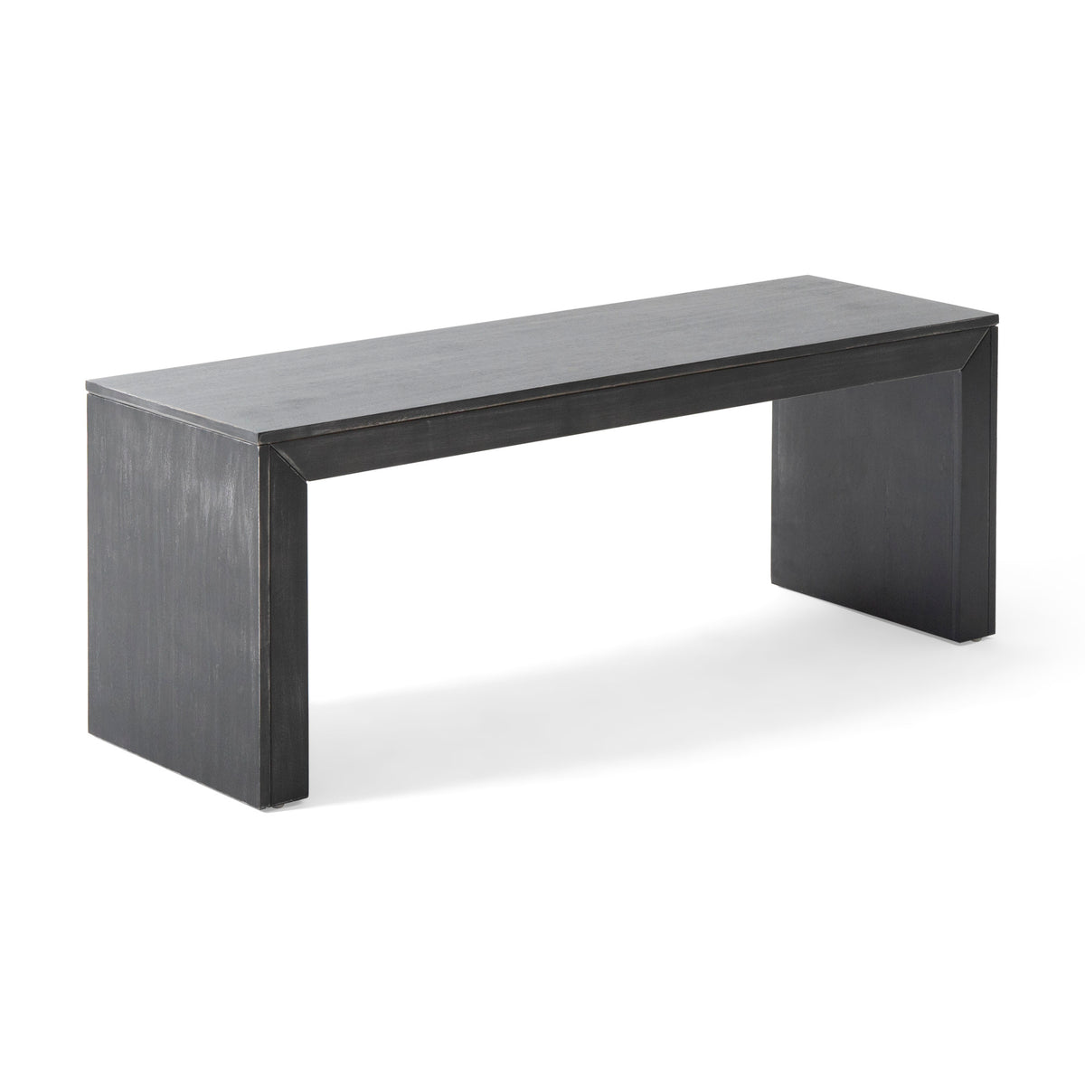 Acacia Wood Dining Bench, Grey and Taupe