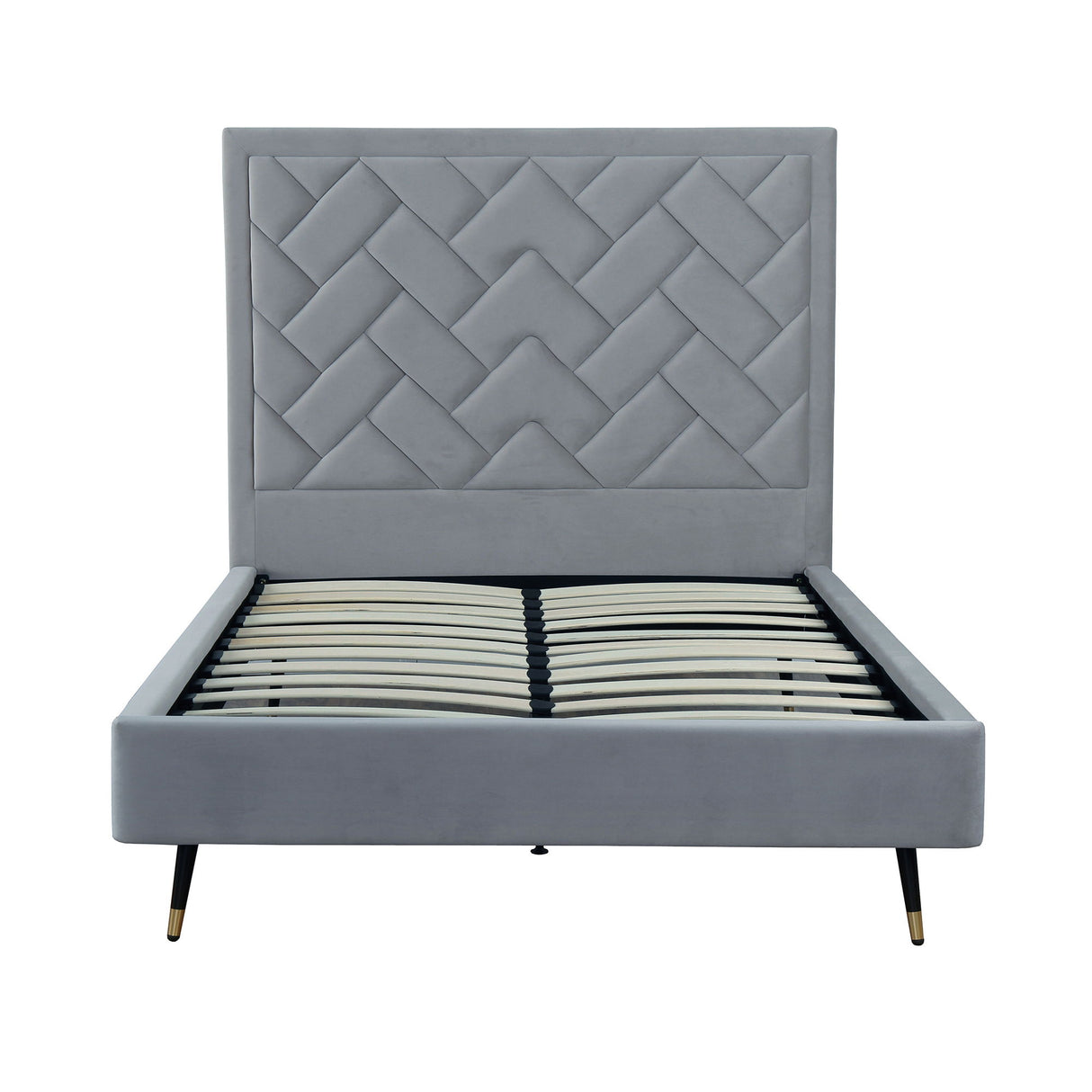 Crosby - Bed With Upholstered Headboard And Slats