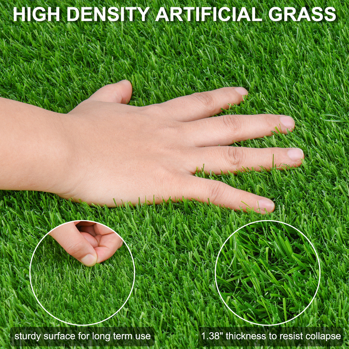 6FTX10FT Outdoor Artificial Grass Runner Rug