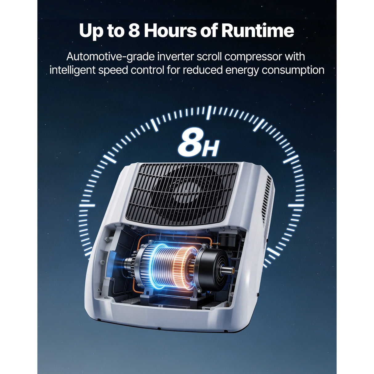Truck Air Conditioner, 12V 10000 BTU Dual Cooling & Heating Unit