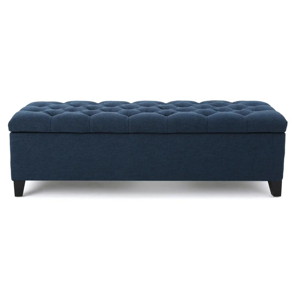 Glouster - Contemporary Storage Ottoman With Button Tufted Design - Best Buy Furniture