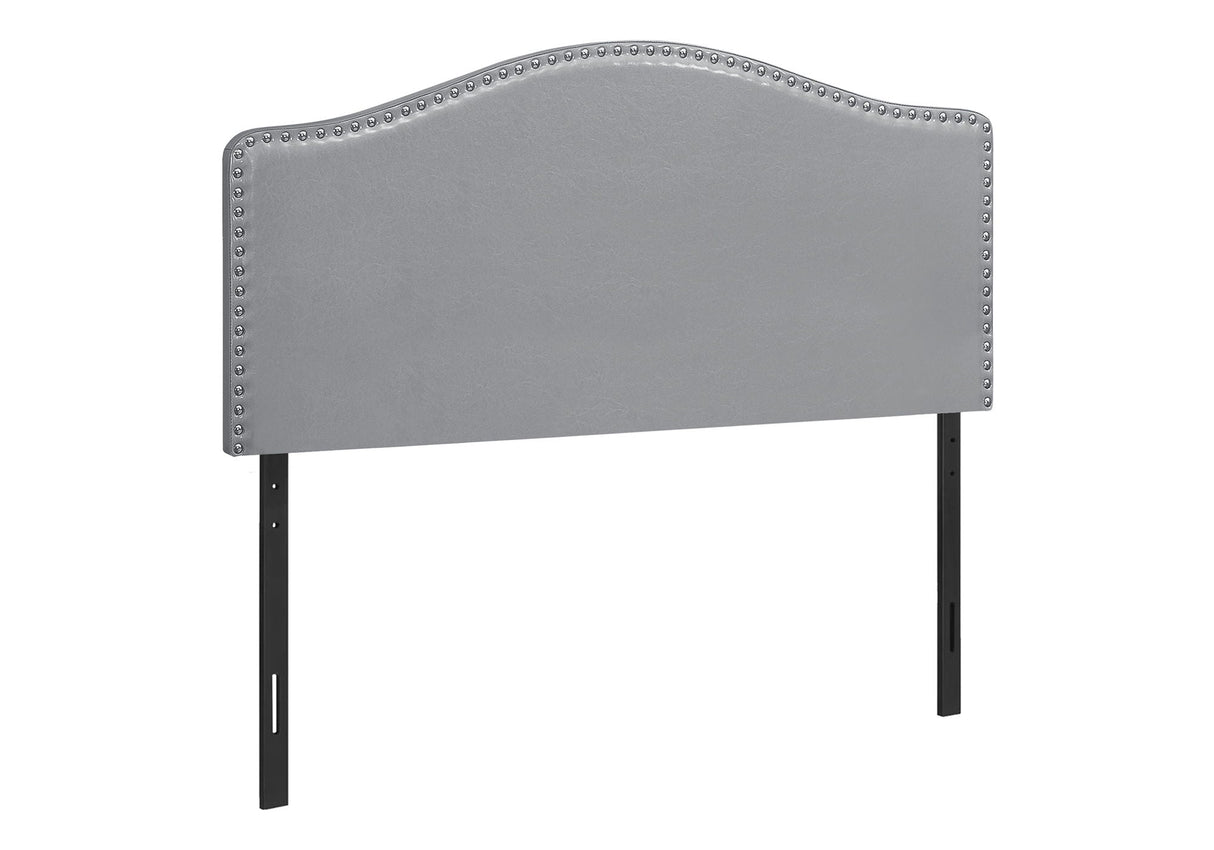 Full Size, Bed Headboard Only, Upholstered Transitional - Gray - Best Buy Furniture