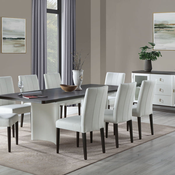 Carene - Dining Table (With Leaf) - Brown / White - Best Buy Furniture
