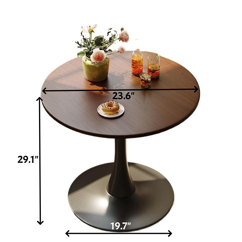 Walnut Round Table - Modern Dining Table