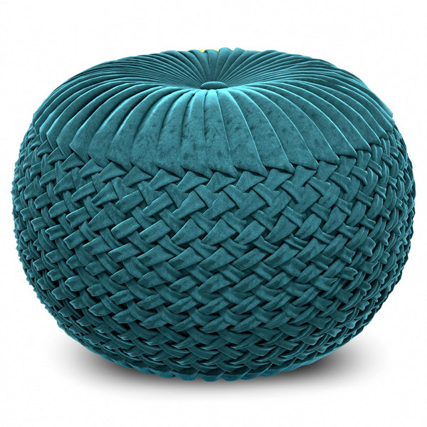 Grafton - Handcrafted Round Pouf