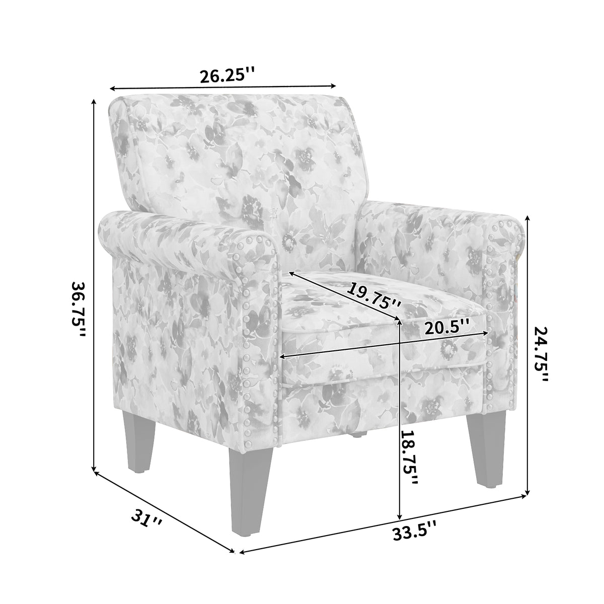 Barnet Accent Chair in Pastel