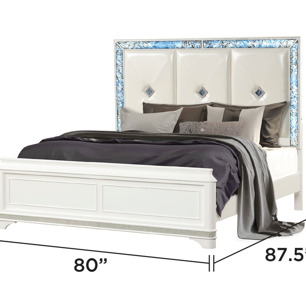 Laguna Modern Style King Upholstered Bed