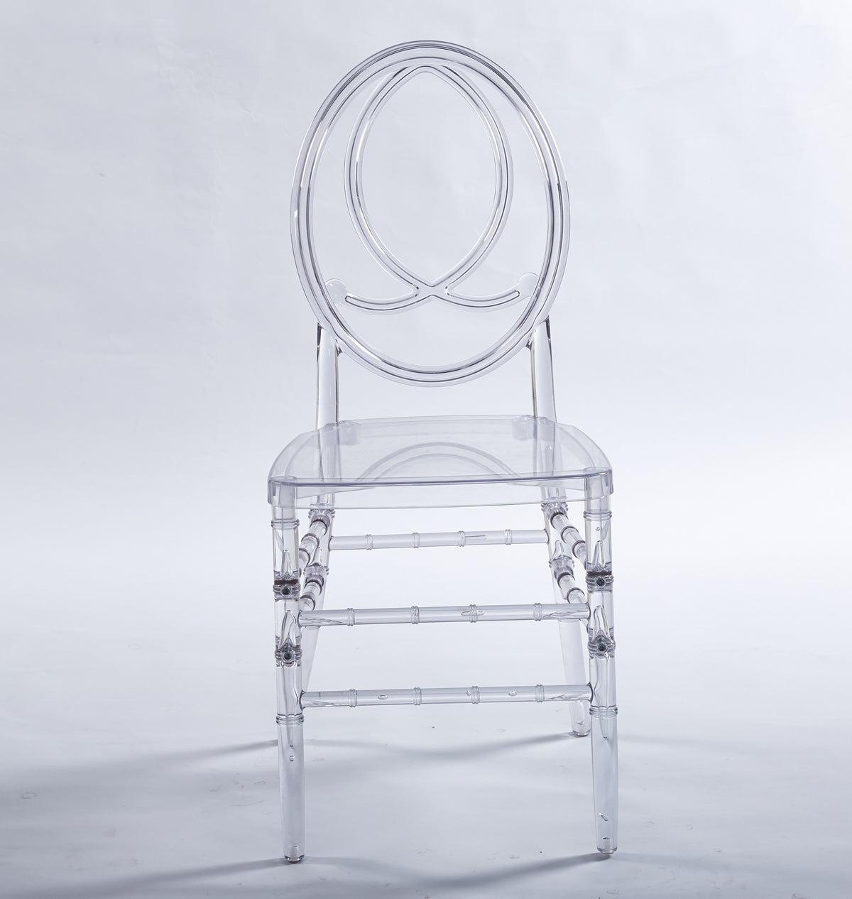 Wedding Chair Set of 4 with Plastic Seats - White