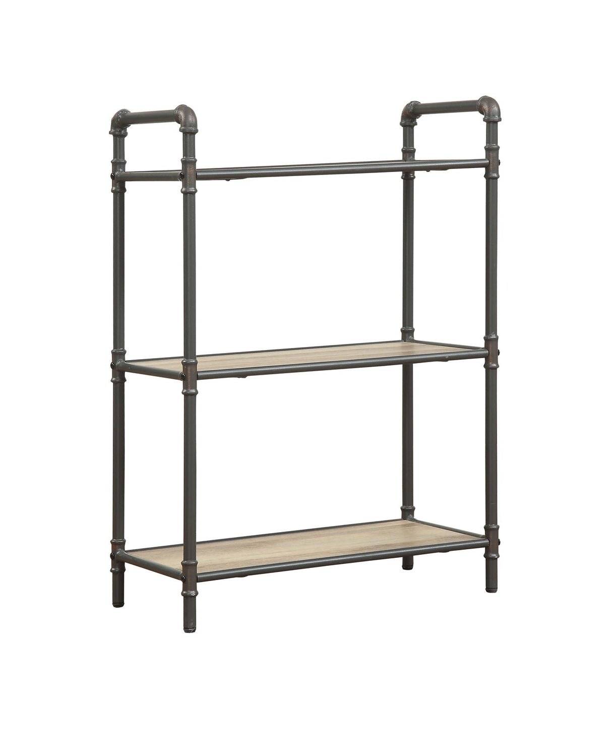 Itzel - Antique Bookshelf - Gray / Oak - Best Buy Furniture