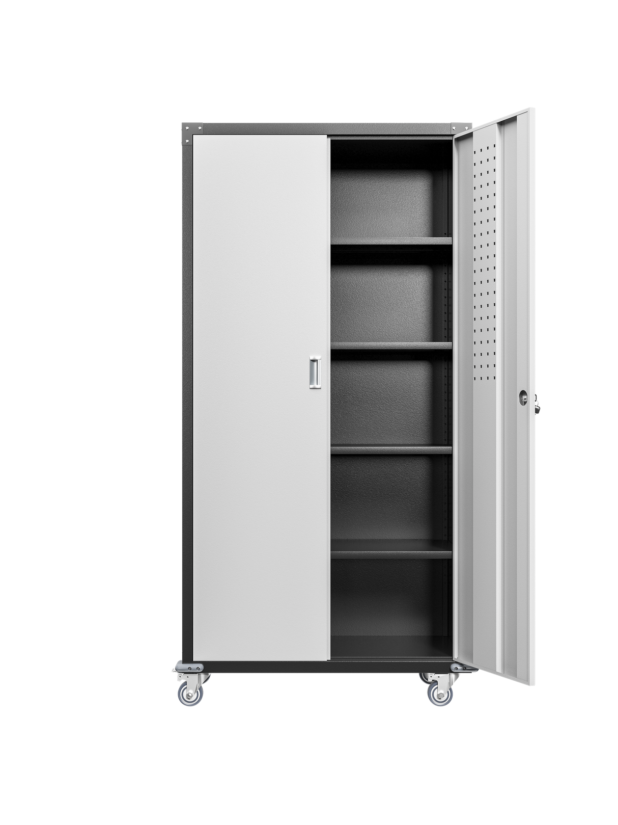 Garage Storage Cabinets with Locking Doors and 4 Adjustable Shelves