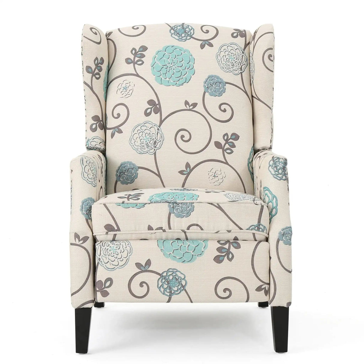 Westeros Wing Back Fabric Upholstered Recliner - Best Buy Furniture