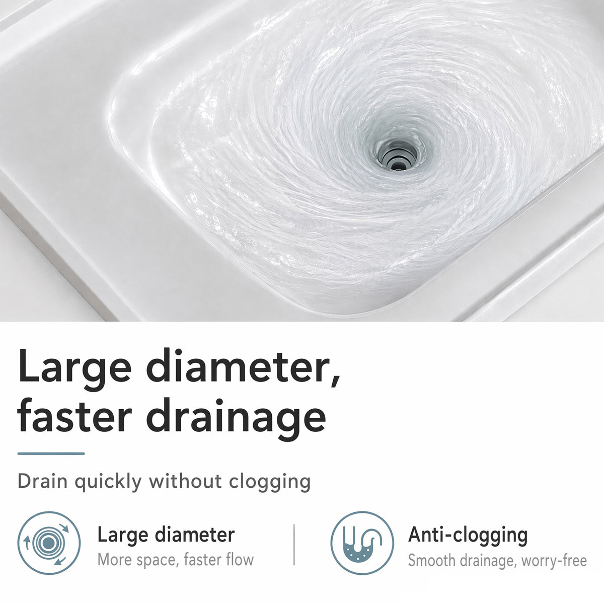 36" Ceramic Basin Sink, 0.8" Ultra-Thin Profile