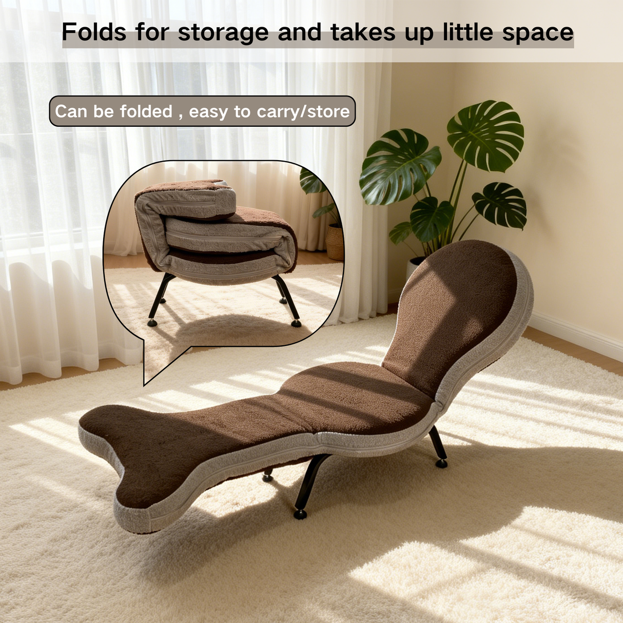 Multi-Functional Foldable Lazy Sofa Chair