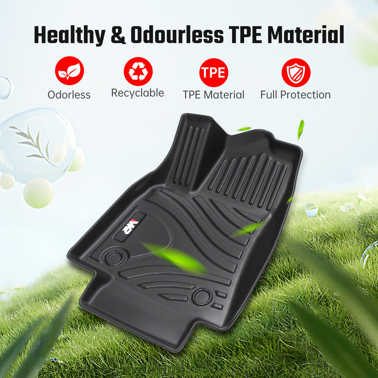 All-Weather TPE Floor Mats for Tesla Model Y 2021-2022