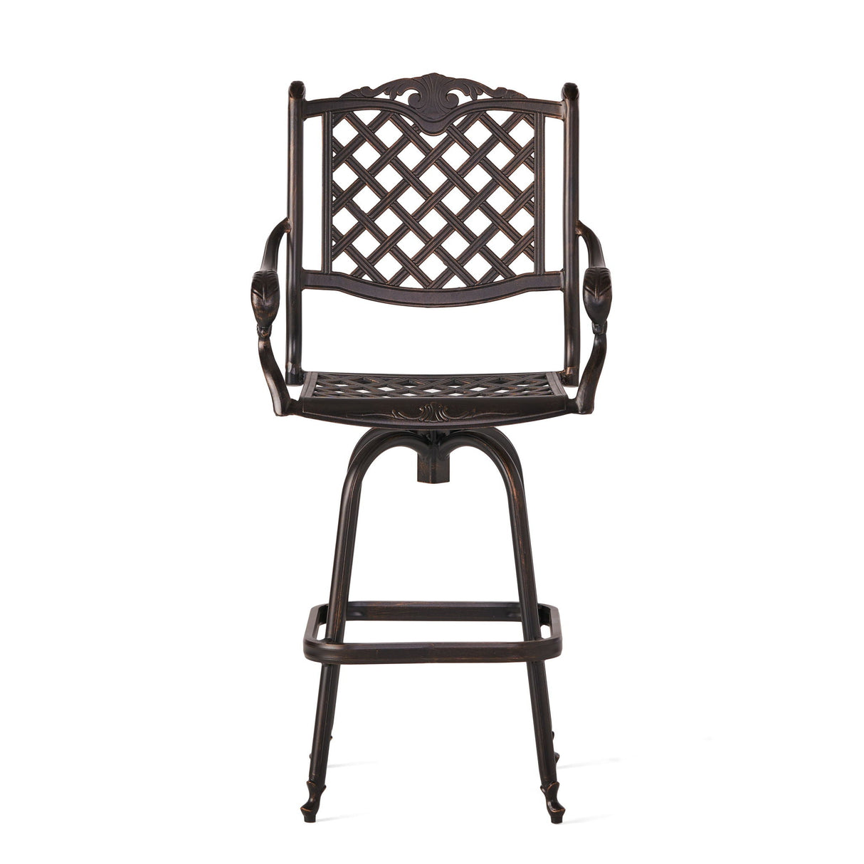 Cast Aluminum Bar Stool - Copper - Best Buy Furniture