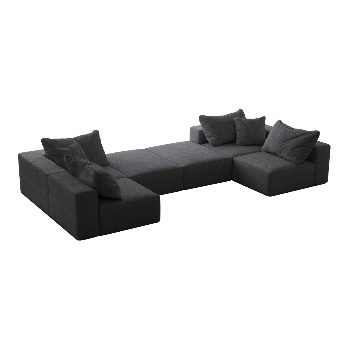 Oversized Sponge Cloud Sofa - Modern Sectional Couch Set