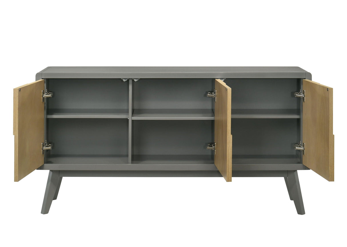 Blayde - Server - Natural / Gray - Best Buy Furniture