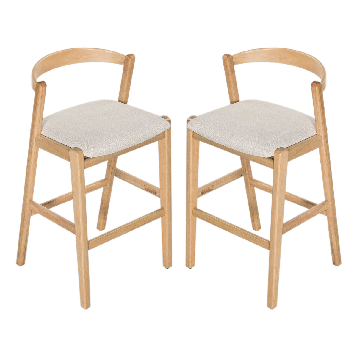 Balmain Indoor Rubberwood Barstool