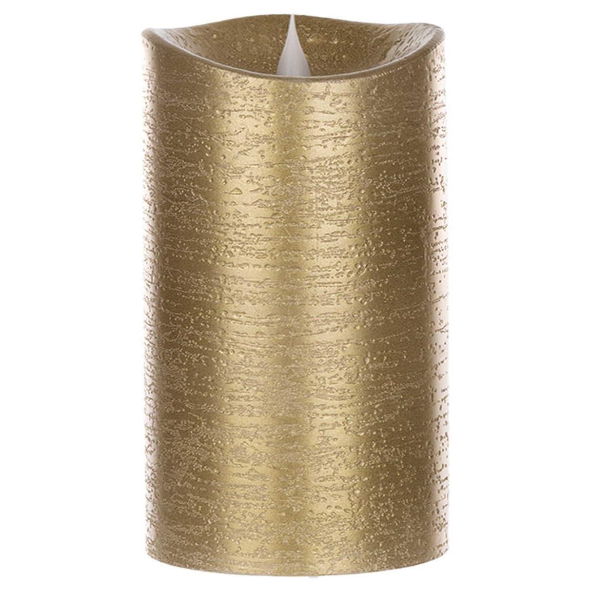 7" Gold Simplux Designer LED Candle with remote (Set of 2) - Tuesday Morning - Candles