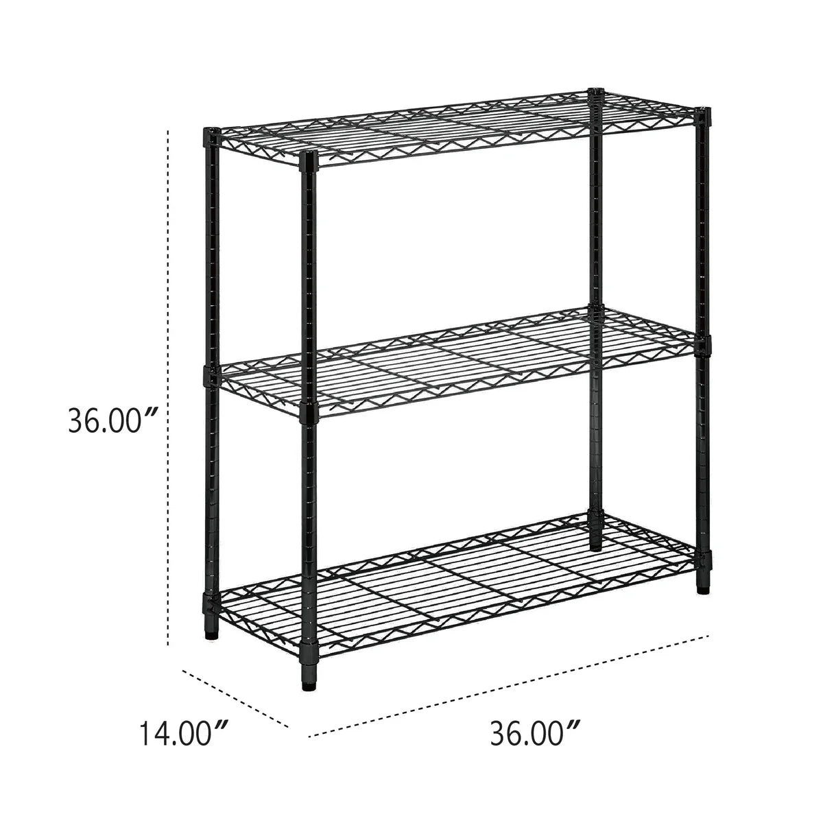 Assembled Metal Storage Shelving Unit - 3 Sizes & 2 Colors!