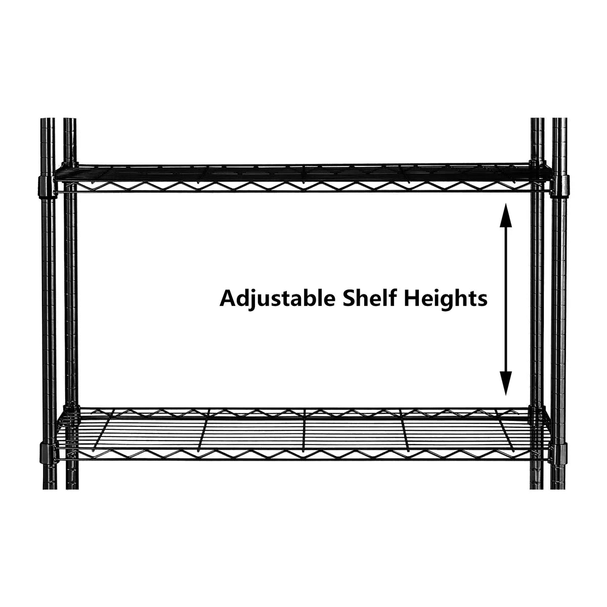 Assembled Metal Storage Shelving Unit - 3 Sizes & 2 Colors!