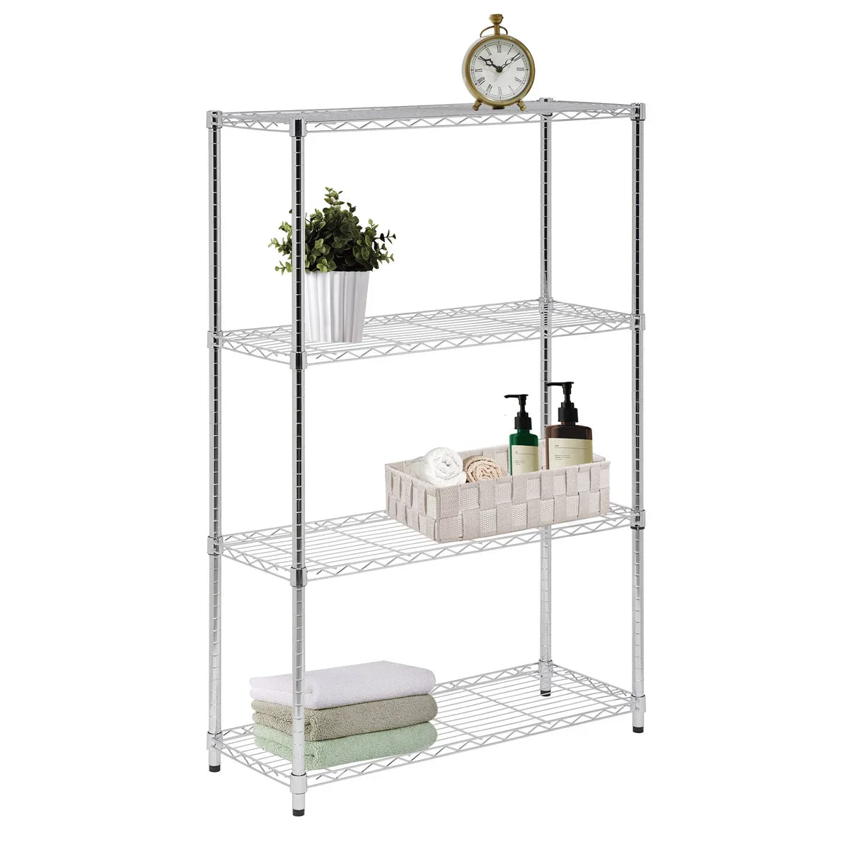 Assembled Metal Storage Shelving Unit - 3 Sizes & 2 Colors!