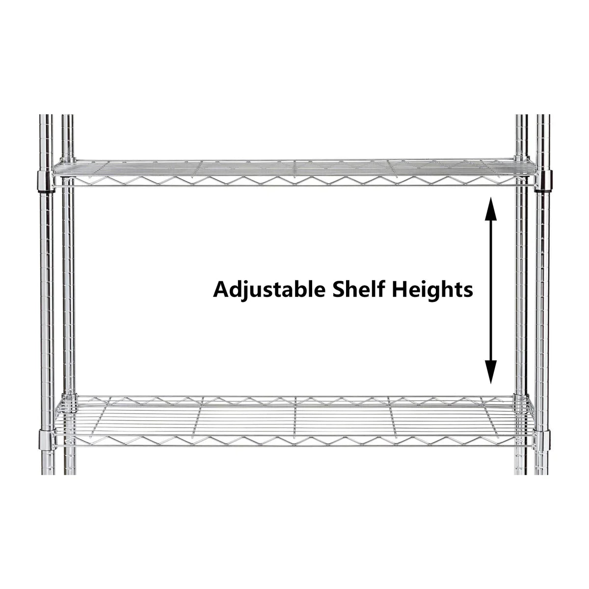 Assembled Metal Storage Shelving Unit - 3 Sizes & 2 Colors!