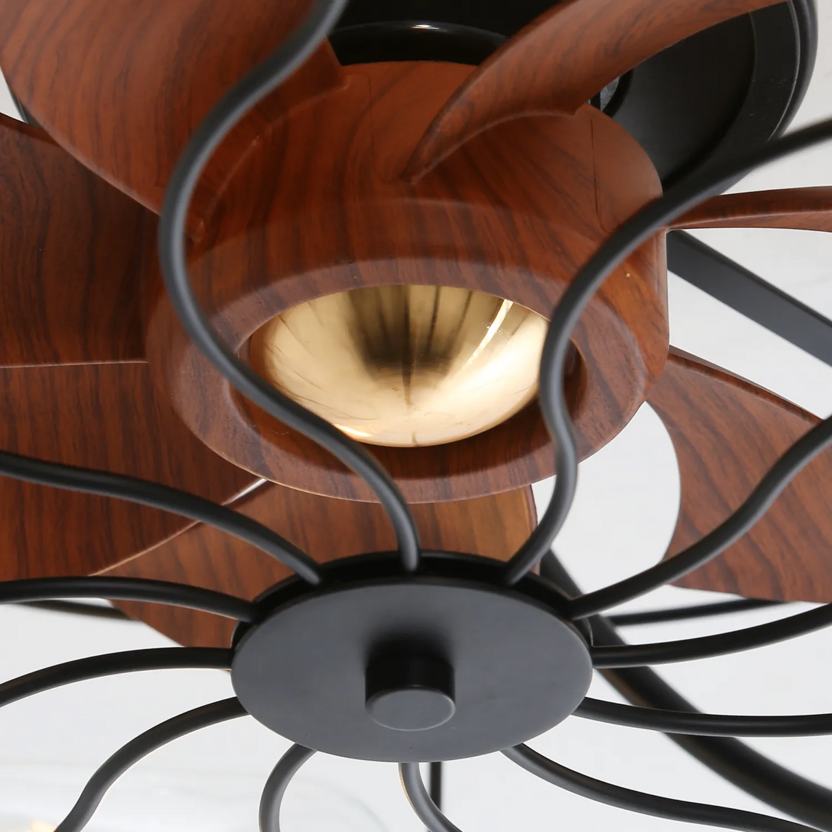 Industrial Style 20 Inch Matte Ceiling Fan with Light