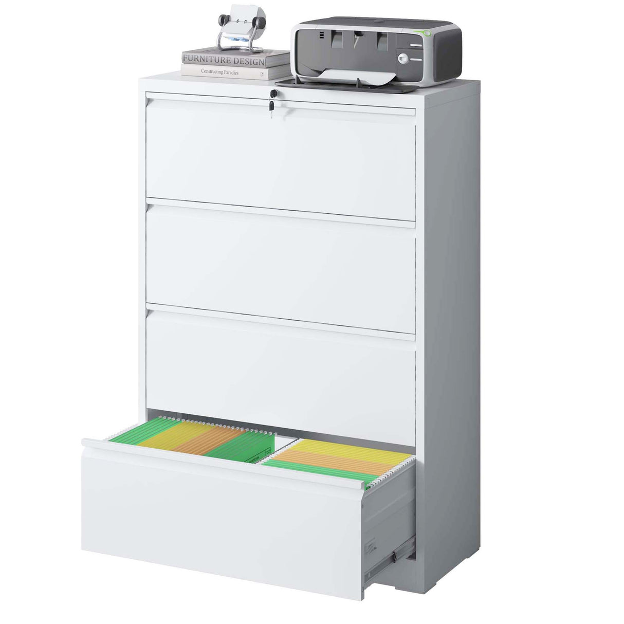 Premium Drawer Metal Lateral File Cabinet With Lock