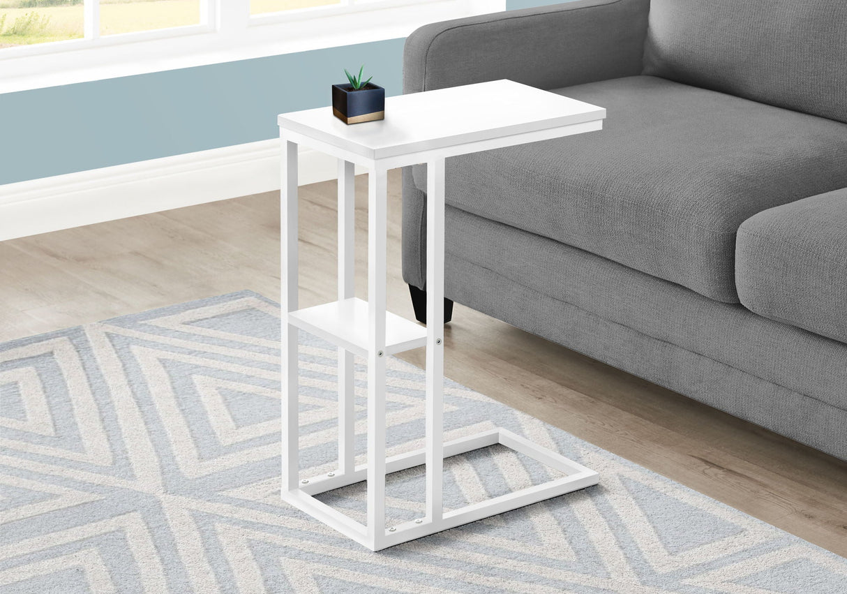 Accent Table, C - Shaped, Marble Look Contemporary & Modern Convenient Design - Best Buy Furniture
