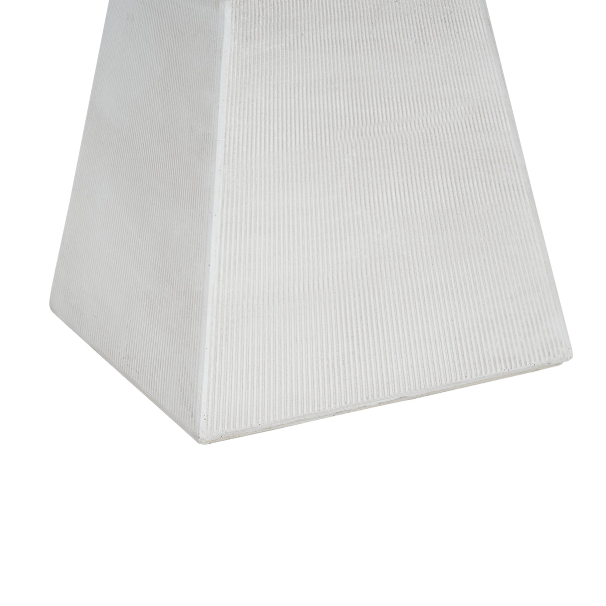 Antique-Textured Magnesium Oxide Outdoor Side Table