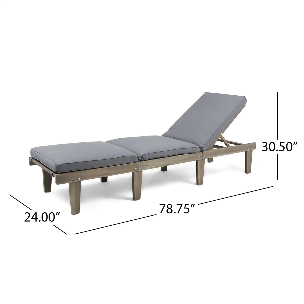 Ariana - Wood Chaise Lounge With Cushion - Best Buy Furniture