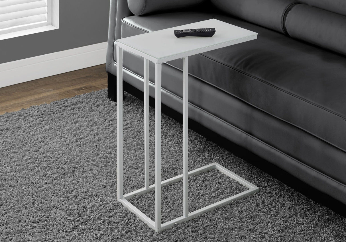Accent Table, C - Shaped, Tempered Glass, Stylish Design Contemporary & Modern - Best Buy Furniture