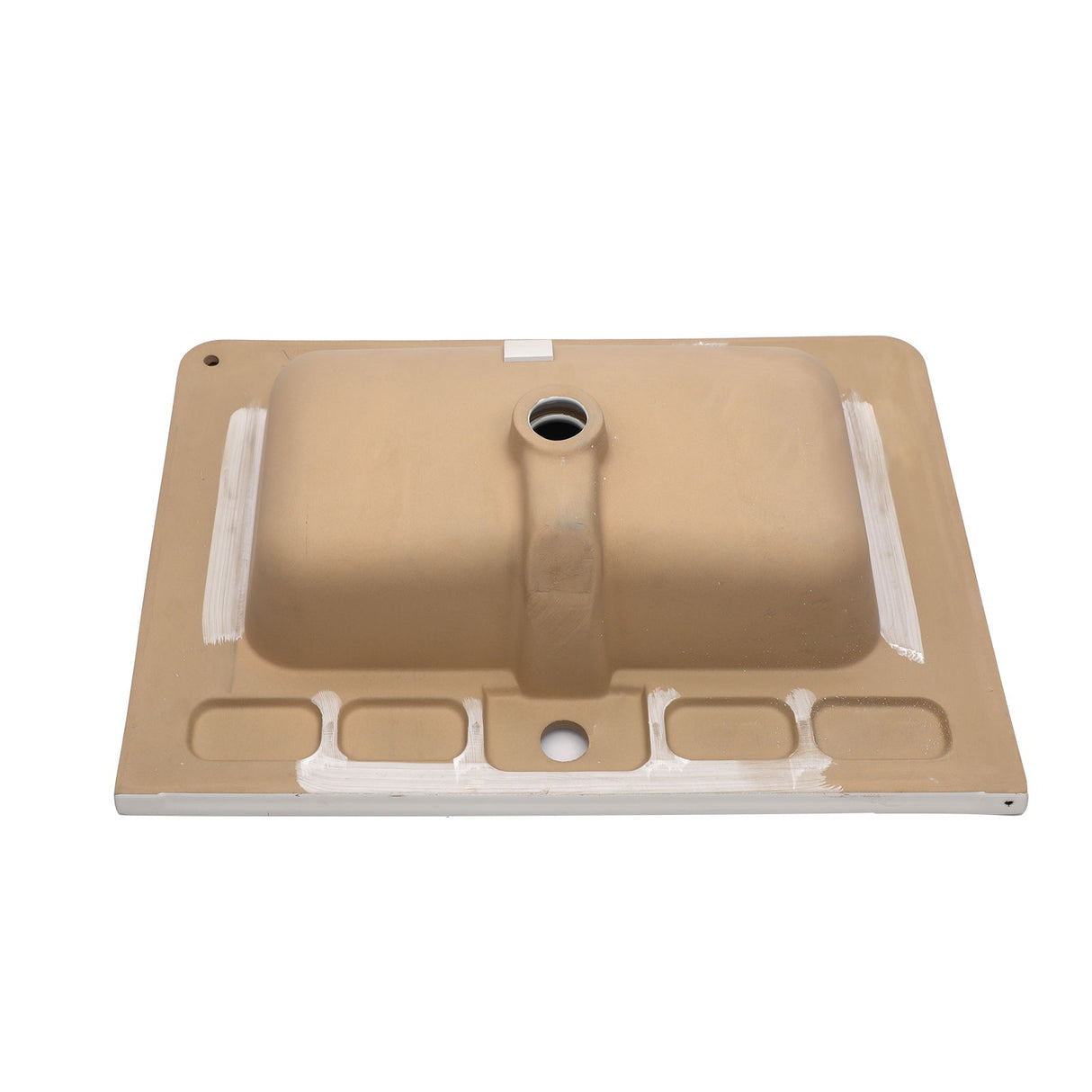 Rectangular Single Vanity Top With 1 Faucet Hole And Overflow, 28 X 19" - White