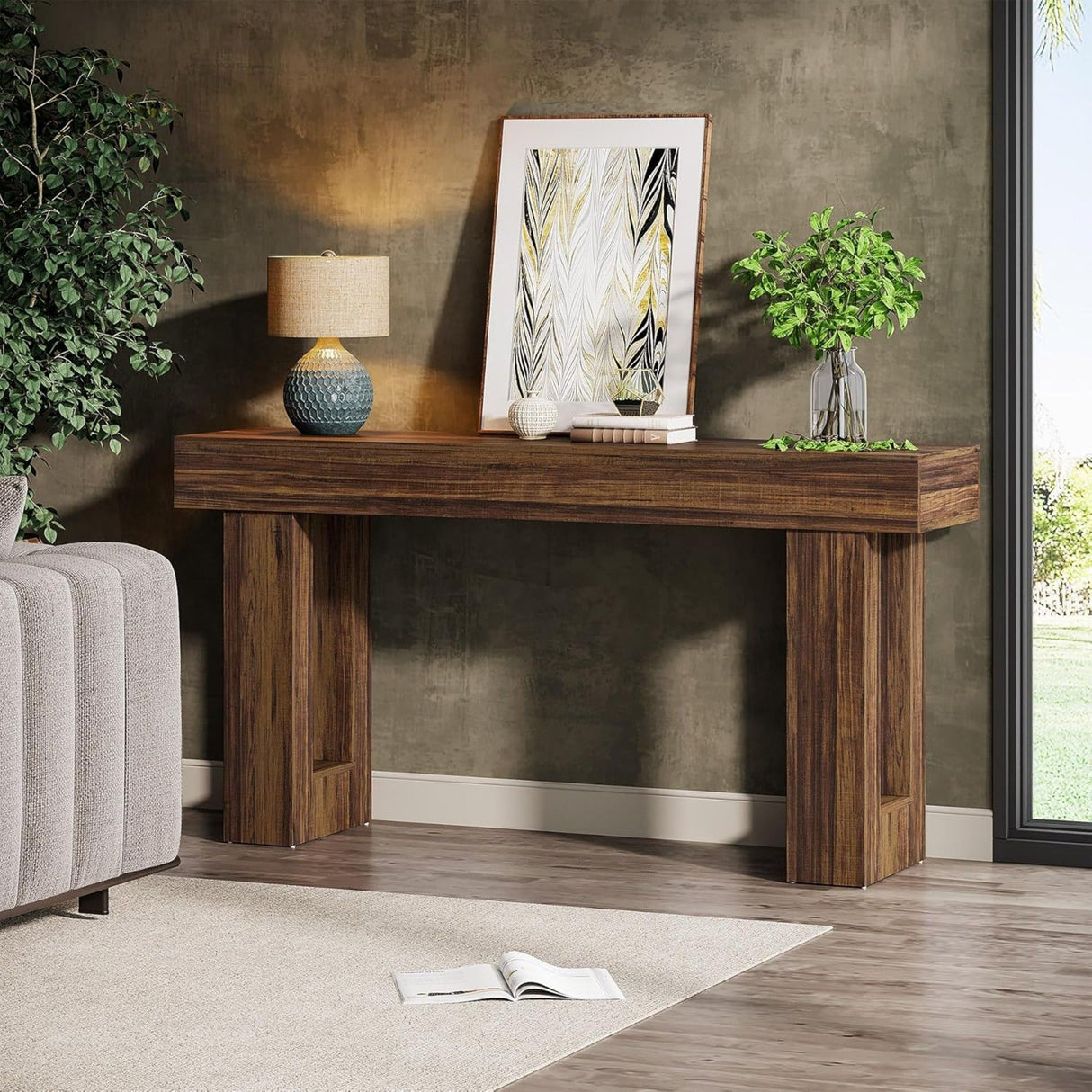 Console Table, Extra Long Narrow Sofa Table For Living Hallway