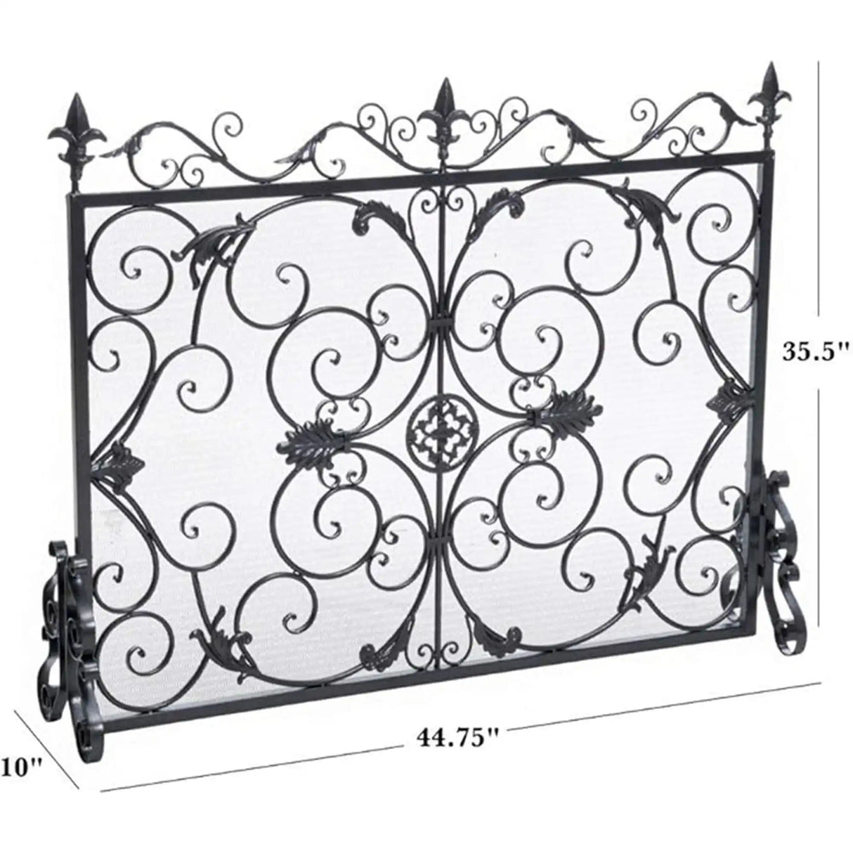 Darcie - Wrought Fireplace Screen, Ornate Design - Best Buy Furniture