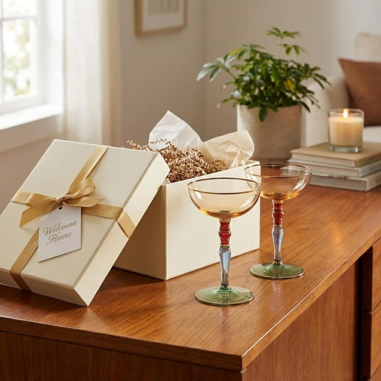 Khen Ravello Coupe Glassware - Set of 2