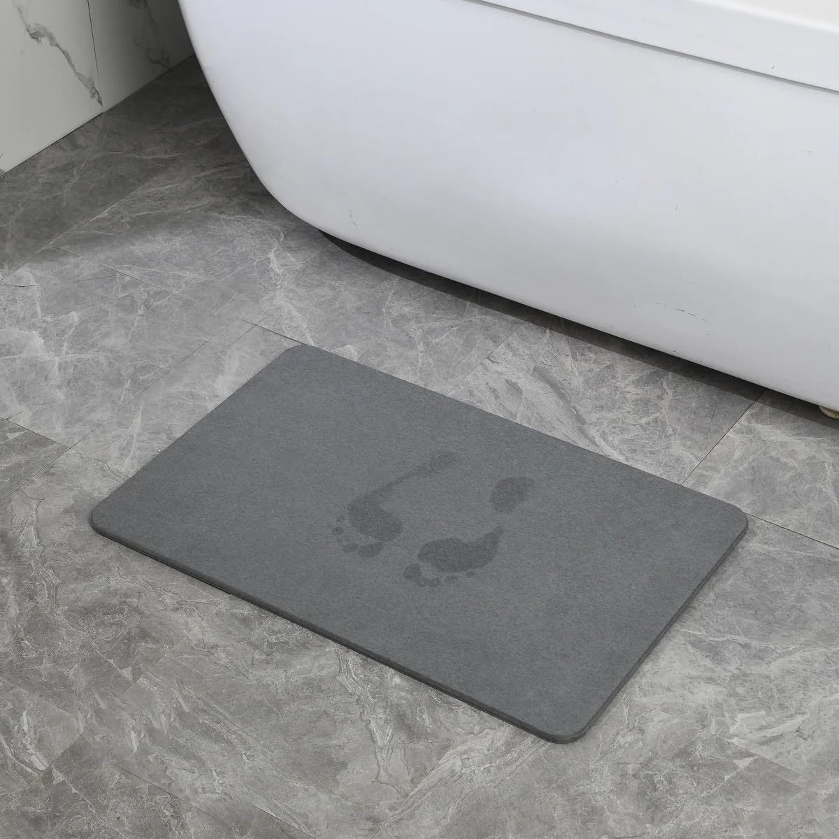 4 Colors! - 24'' x 15'' Diatomaceous Quick Drying Stone Bath Mat