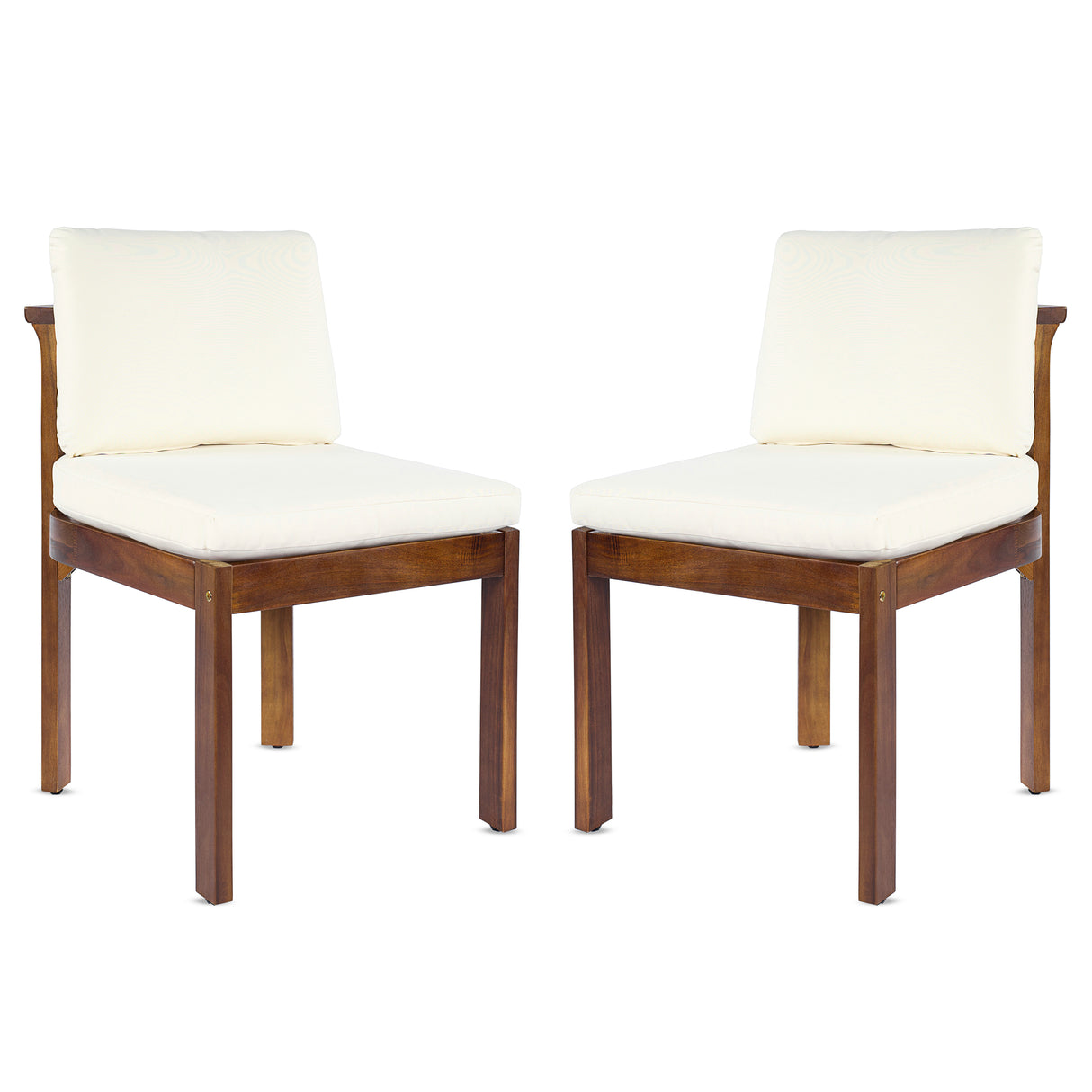 Acacia Wood Outdoor Dining Chair (Set of 2)