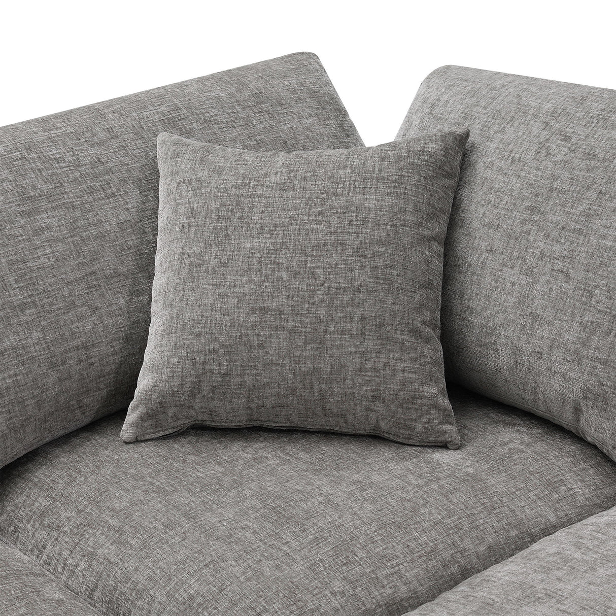 Modern Modular Cloud Sofa Bed, 6 Seat Sectional Couch Set With Ottoman, Free Combination, Convertible U Shaped Sleeper Sofa For Living Room