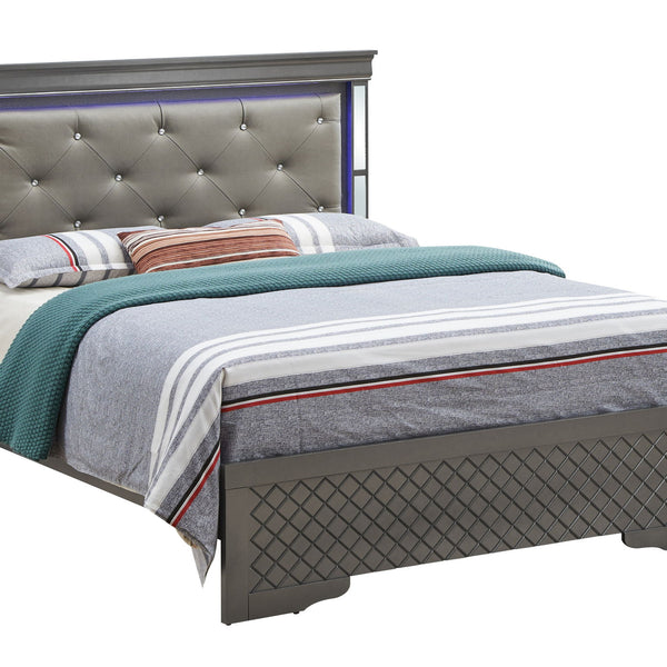 Verona - Full Bed - Metalic Black