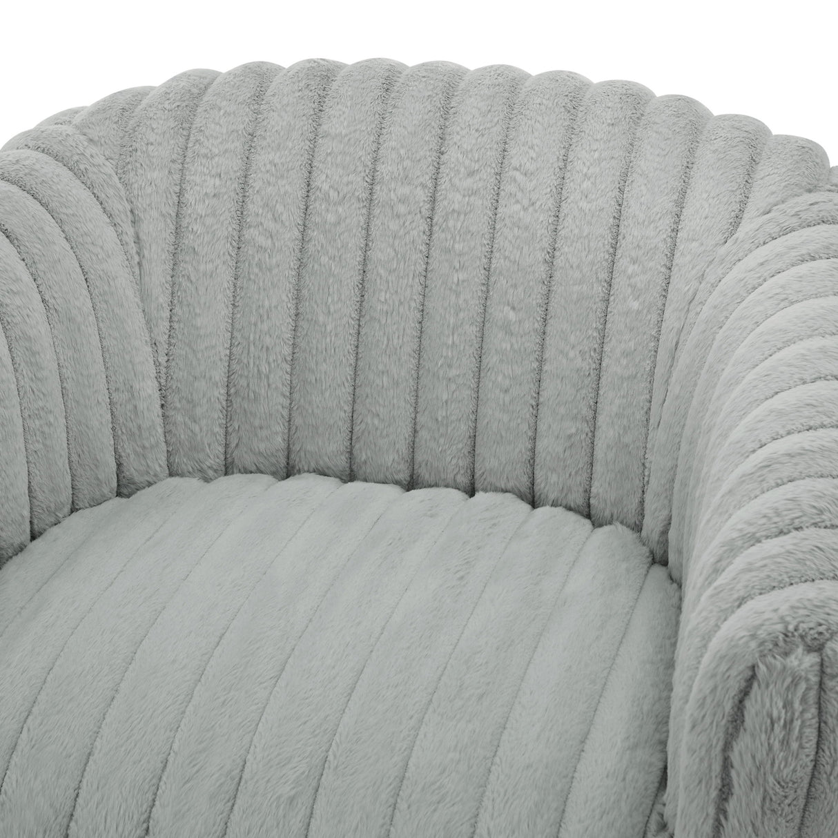 Alexa - Barrel Swivel Chair - Gray