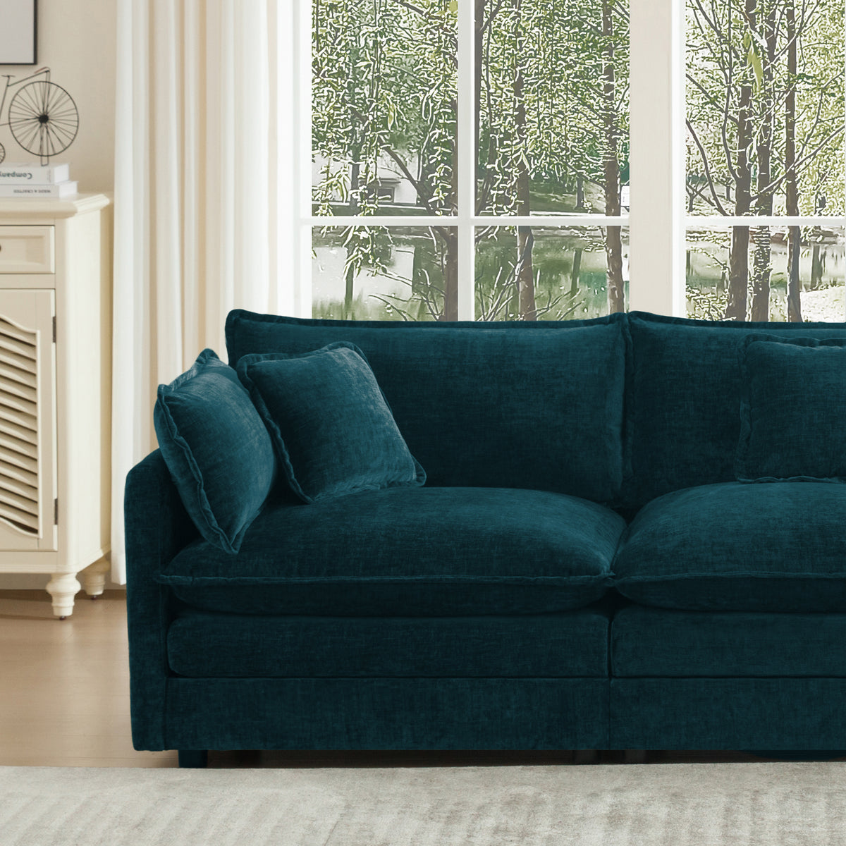 Comfort U Shaped Couch with Reversible Chaise