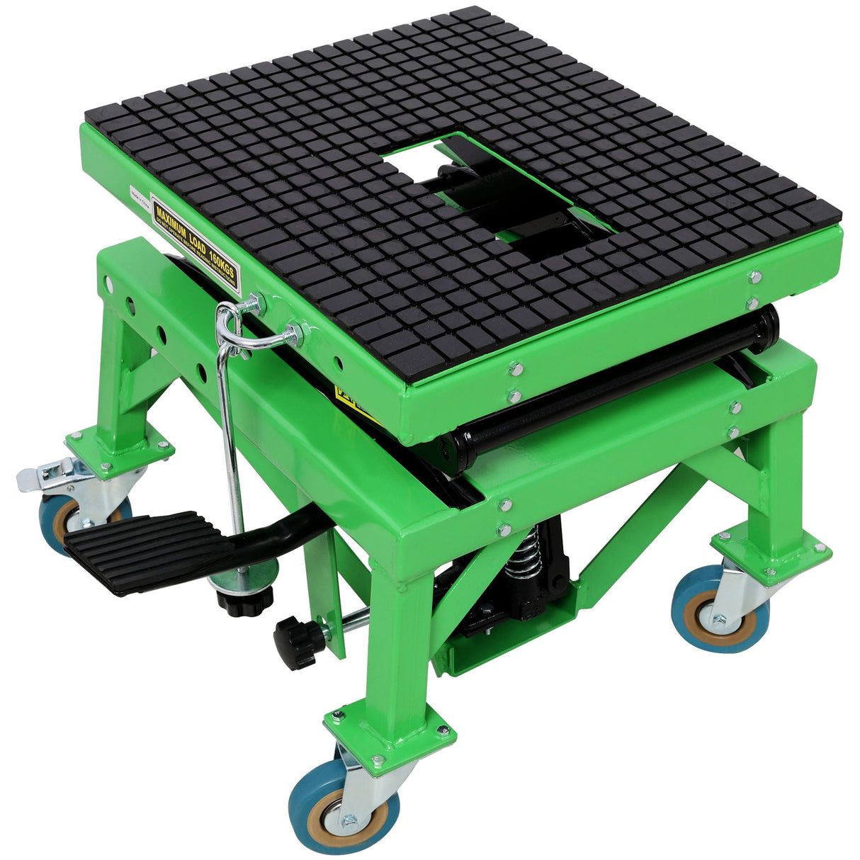 Hydraulic Motorcycle Scissor Jack Lift with Foot Step and Wheels